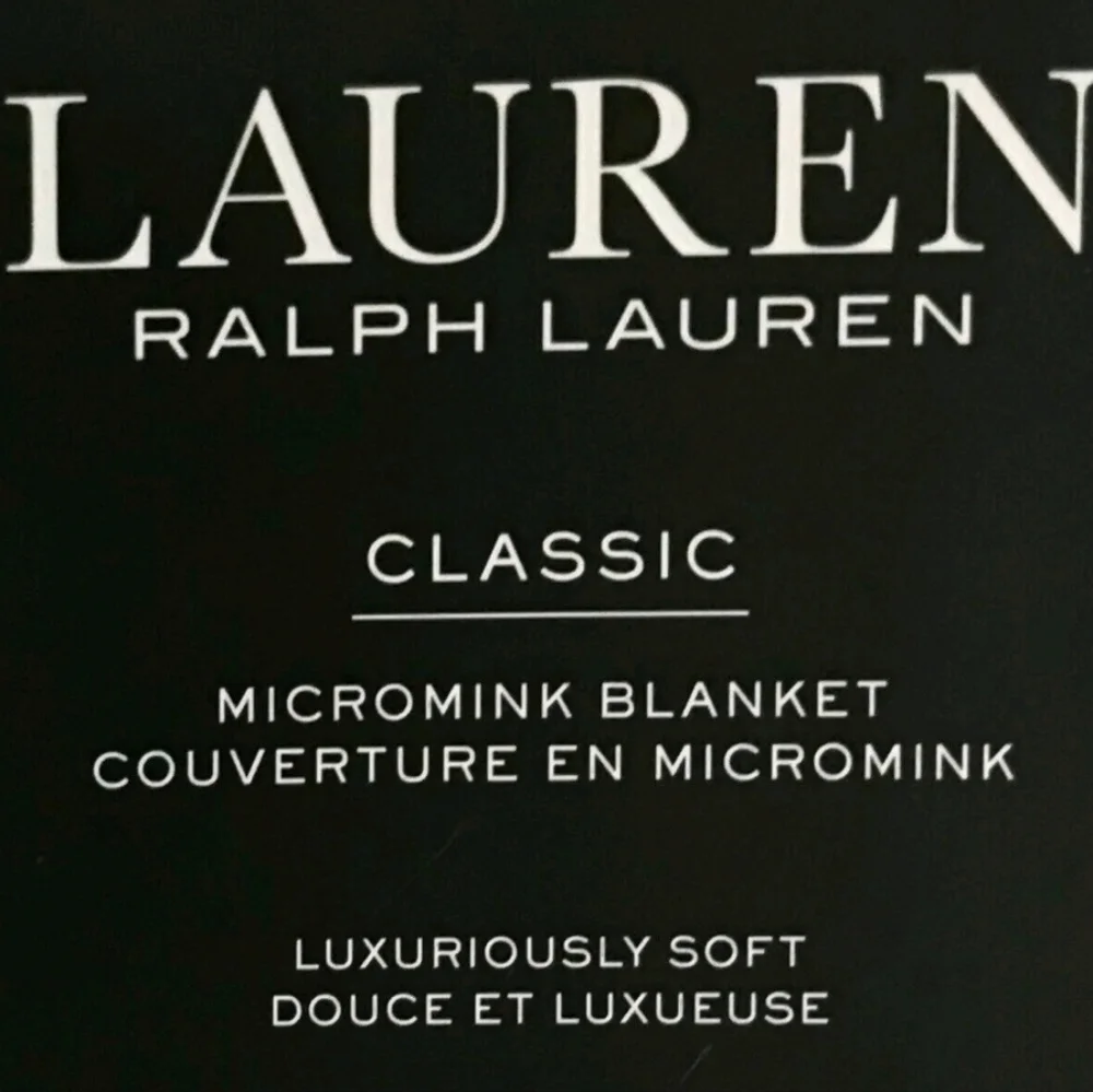 Ralph Lauren Red MicrominkQueen Blanket